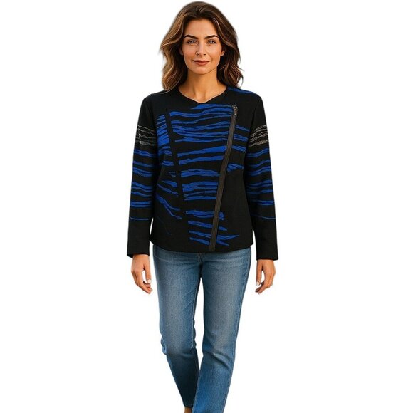 Cardigan Jacket by Ming Wang - Women's Classic Knit - Versatile Layering Fashion - Picture 1 of 5